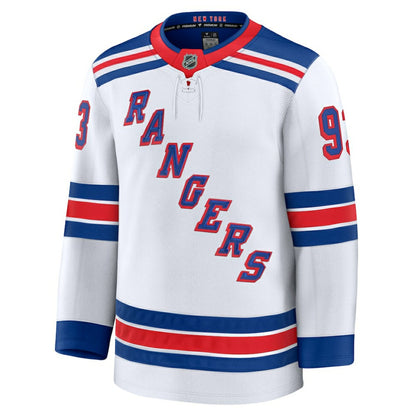 Mika Zibanejad New York Rangers Fanatics Away Premium Jersey - White | NHL Jerseys