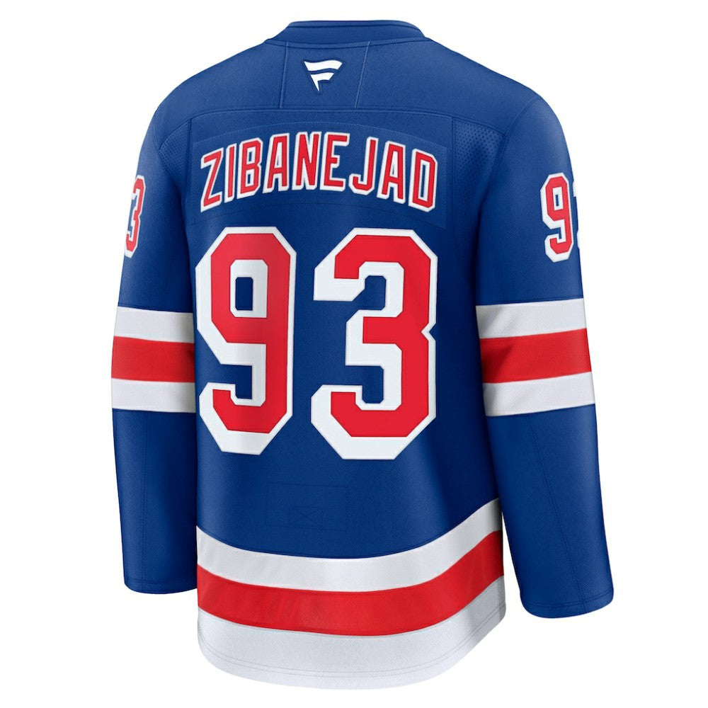 Mika Zibanejad New York Rangers Fanatics Home Premium Jersey Blue