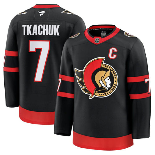 Brady Tkachuk Ottawa Senators Fanatics Home Premium Jersey - Black | NHL Jerseys