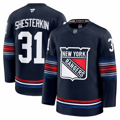 Igor Shesterkin New York Rangers Fanatics Alternate Premium Jersey - Navy | NHL Jerseys