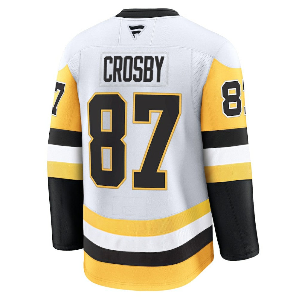 Sidney Crosby Pittsburgh Penguins Fanatics Away Premium Jersey - White | NHL Jerseys