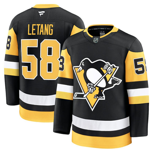 Kris Letang Pittsburgh Penguins Fanatics Home Premium Jersey - Black | NHL Jerseys