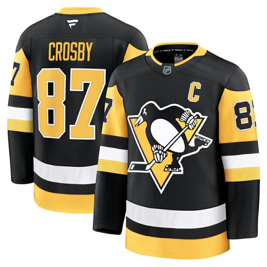 Sidney Crosby Pittsburgh Penguins Fanatics Home Premium Jersey - Black | NHL Jerseys