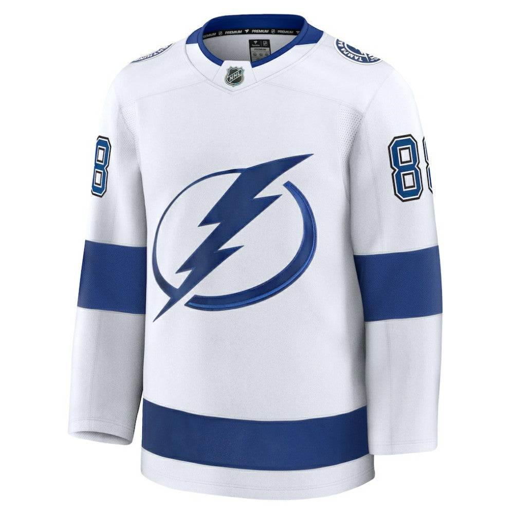 Andrei Vasilevskiy Tampa Bay Lightning Fanatics Away Premium Jersey - White | NHL Jerseys