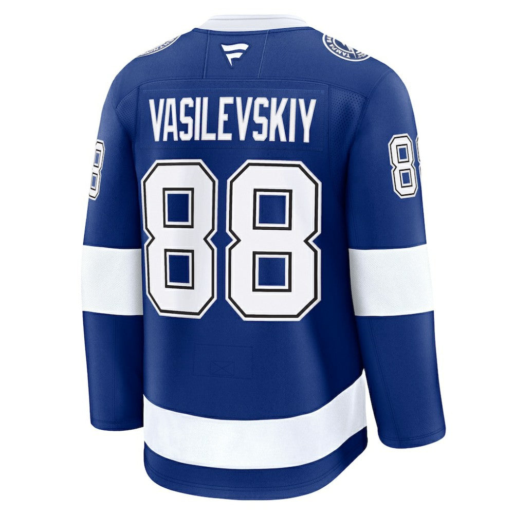 Andrei Vasilevskiy Tampa Bay Lightning Fanatics Home Premium Jersey - Blue | NHL Jerseys
