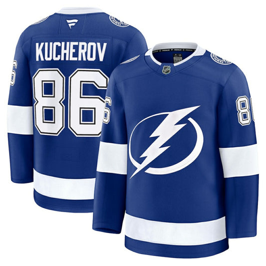 Nikita Kucherov Tampa Bay Lightning Fanatics Home Premium Jersey - Blue | NHL Jerseys