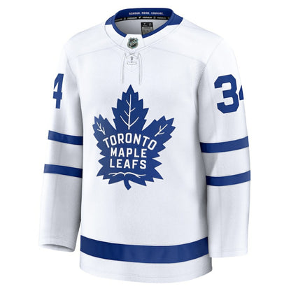 Auston Matthews Toronto Maple Leafs Fanatics Away Premium Jersey - White | NHL Jerseys