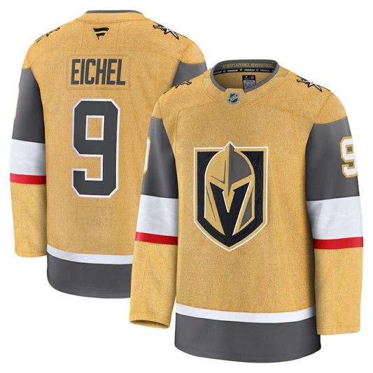 Jack Eichel Vegas Golden Knights Fanatics Home Premium Jersey - Gold | NHL Jerseys