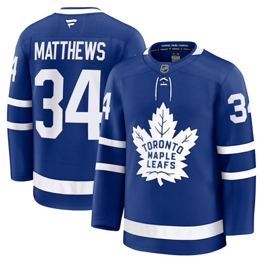 Auston Matthews Toronto Maple Leafs Fanatics Home Premium Jersey - Blue | NHL Jerseys