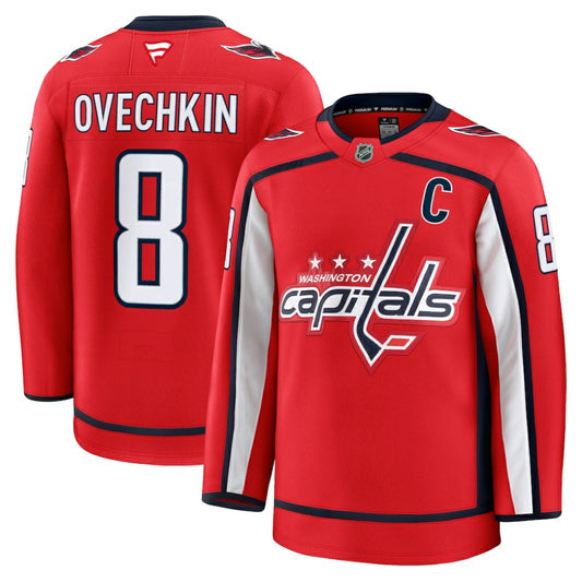 Alexander Ovechkin Washington Capitals Fanatics Home Premium Jersey - Red | NHL Jerseys
