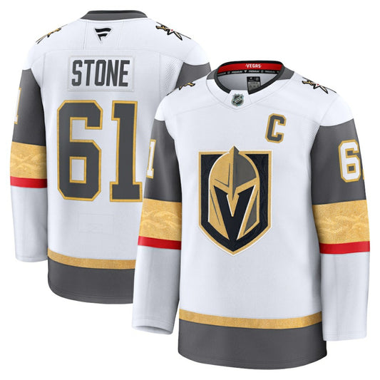 Mark Stone Vegas Golden Knights Fanatics Away Premium Jersey - White | NHL Jerseys