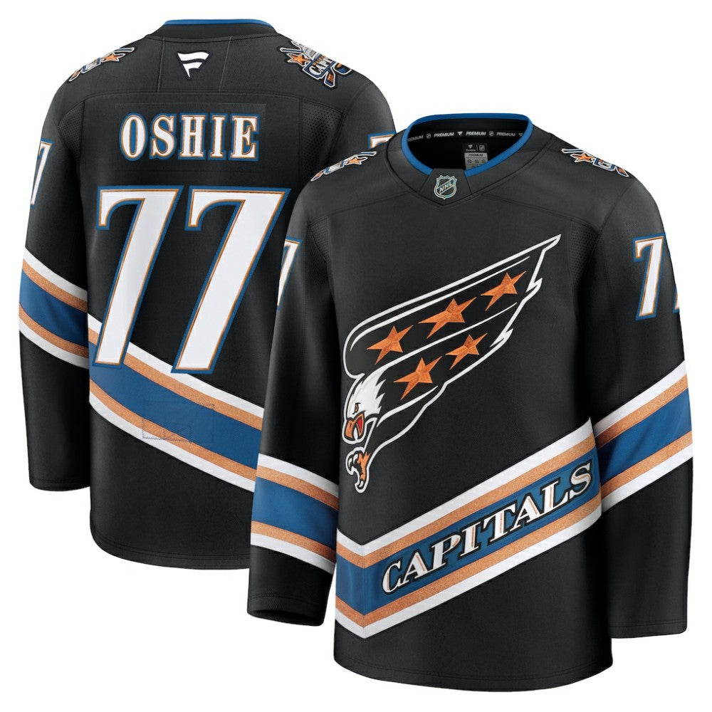 TJ Oshie Washington Capitals Fanatics Alternate 50th Anniversary Premium Jersey Black