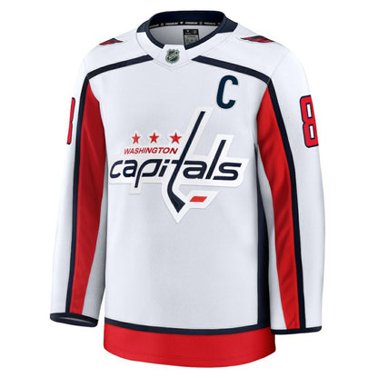 Alexander Ovechkin Washington Capitals Fanatics Away Premium Jersey - White | NHL Jerseys