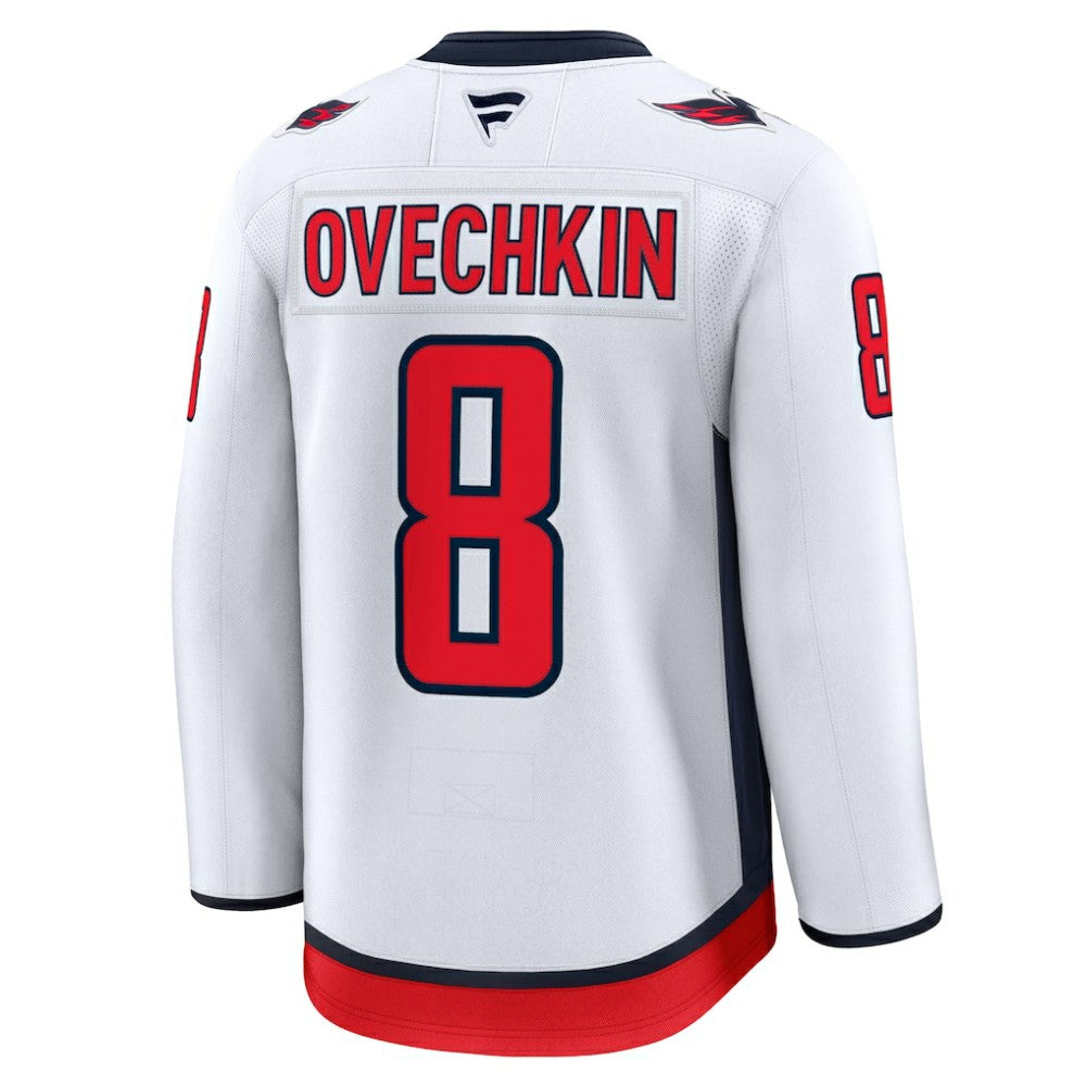 Alexander Ovechkin Washington Capitals Fanatics Away Premium Jersey - White | NHL Jerseys