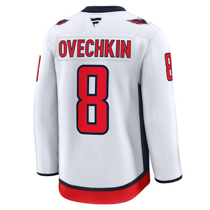 Alexander Ovechkin Washington Capitals Fanatics Away Premium Jersey - White | NHL Jerseys