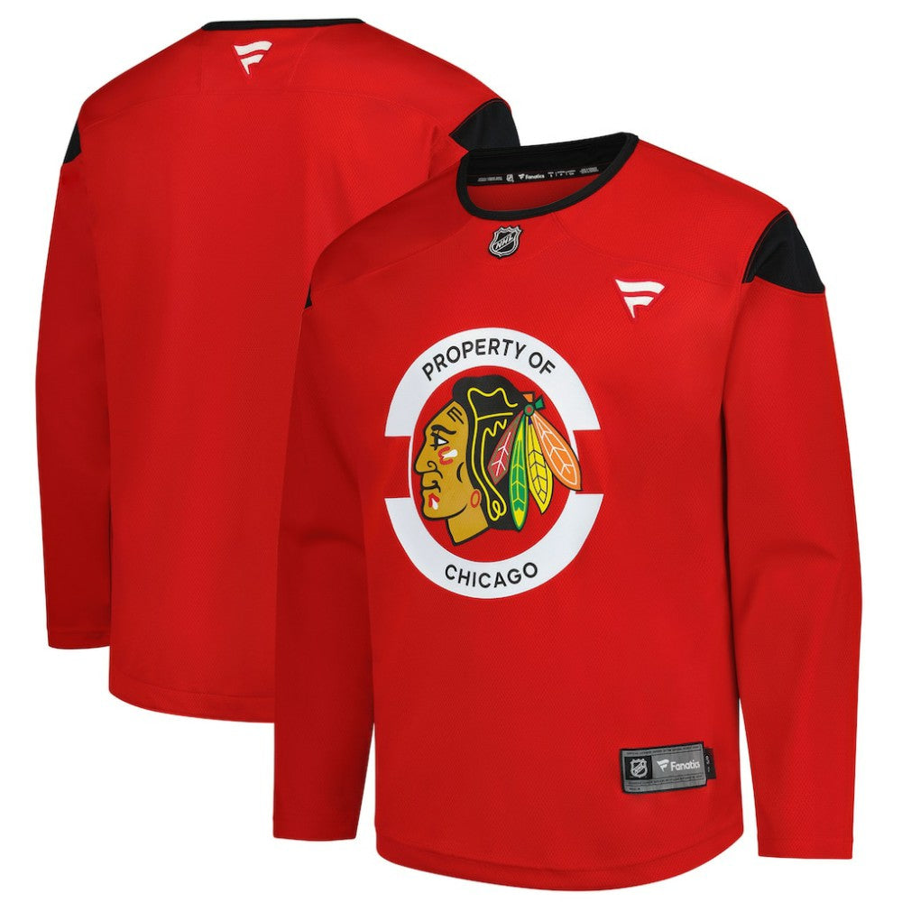 Chicago Blackhawks Fanatics Practice Jersey - Red | NHL Jerseys