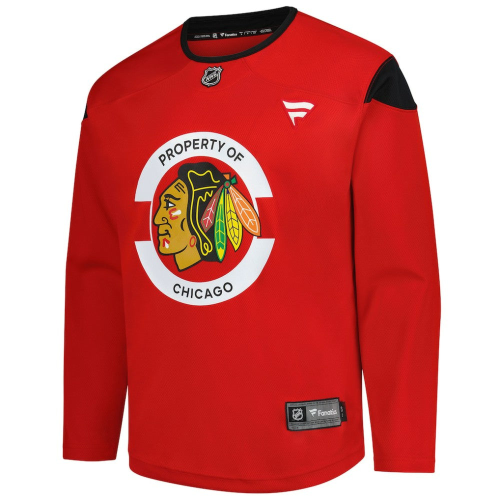 Chicago Blackhawks Fanatics Practice Jersey - Red | NHL Jerseys
