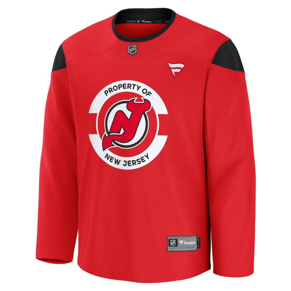 New Jersey Devils Fanatics Practice Jersey - Red | NHL Jerseys