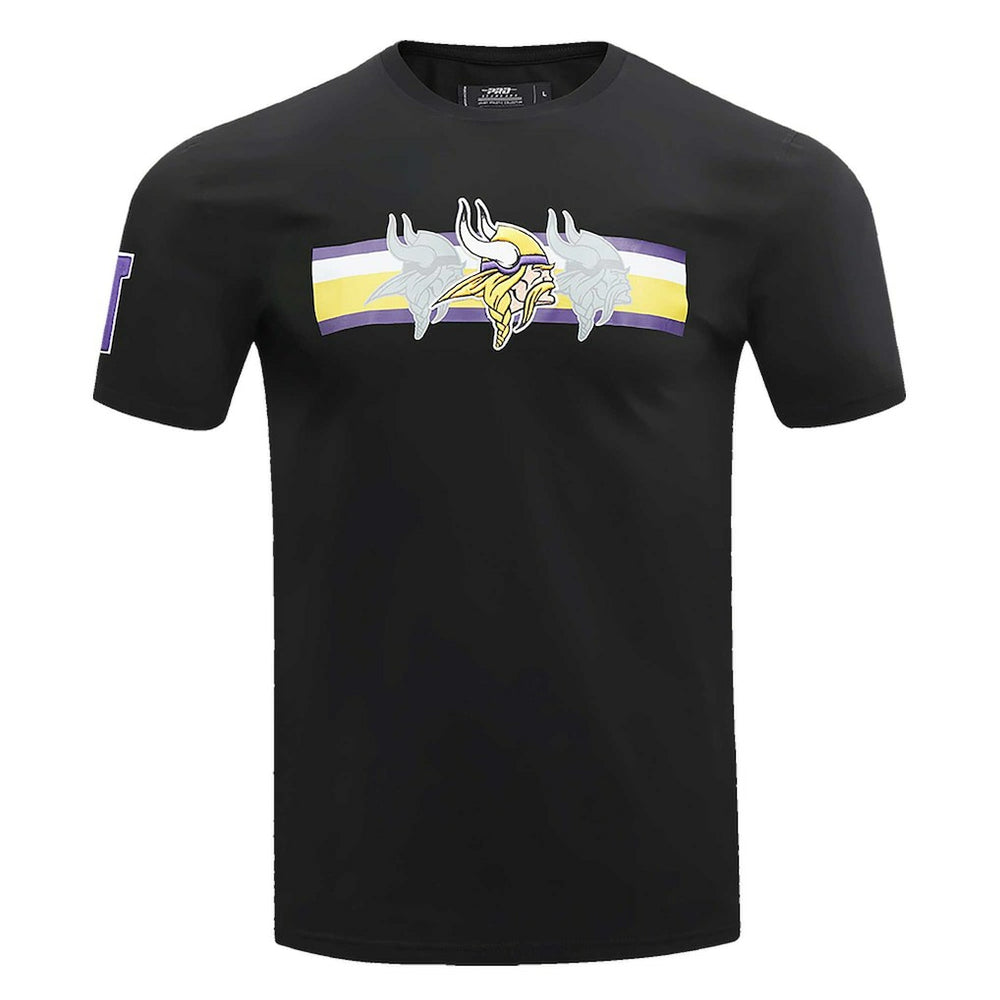 Minnesota Vikings Pro Standard Retro Striper T-Shirt Black - NFL