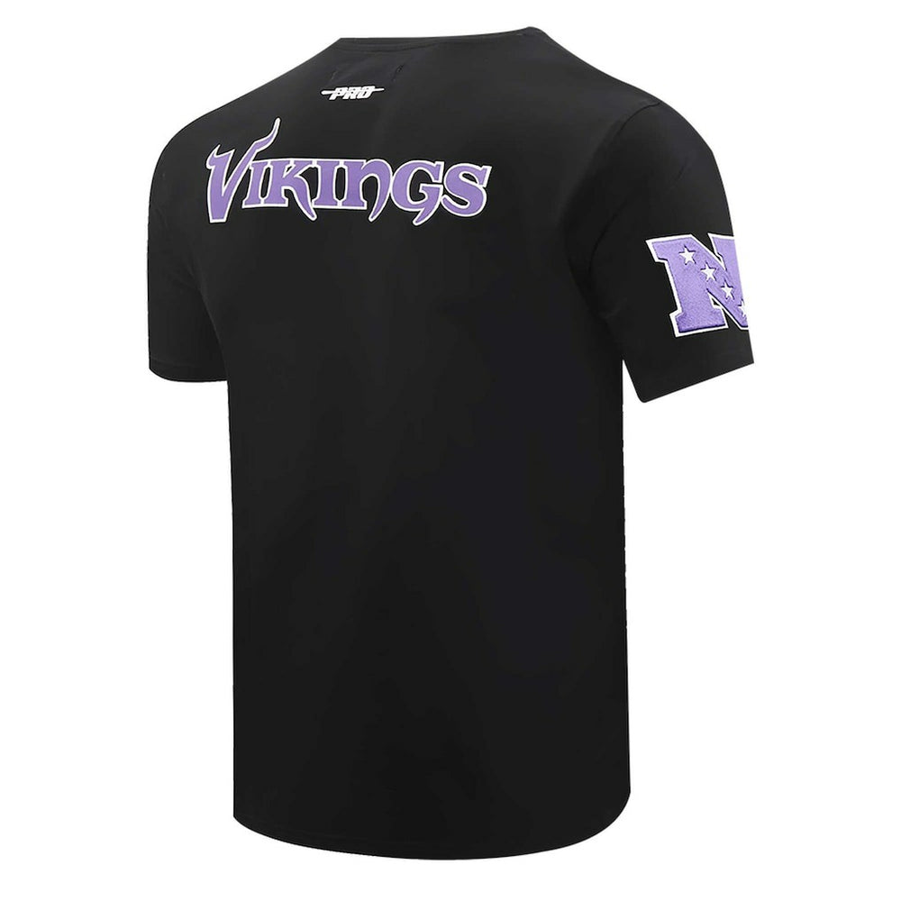 Minnesota Vikings Pro Standard Retro Striper T-Shirt Black - NFL