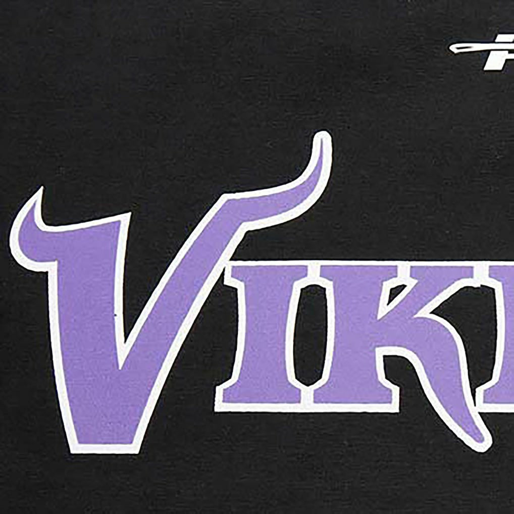 Minnesota Vikings Pro Standard Retro Striper T-Shirt Black - NFL