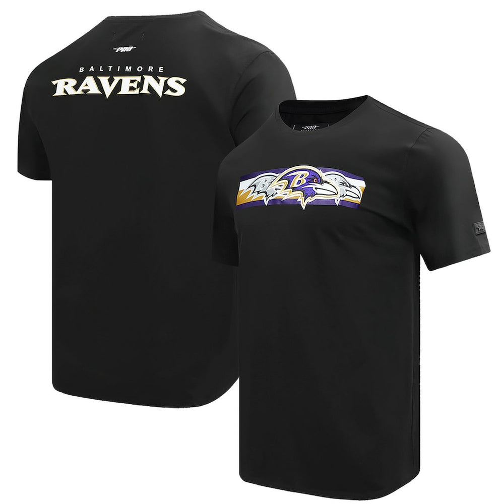 Baltimore Ravens Pro Standard Retro Striper T-Shirt Black - NFL