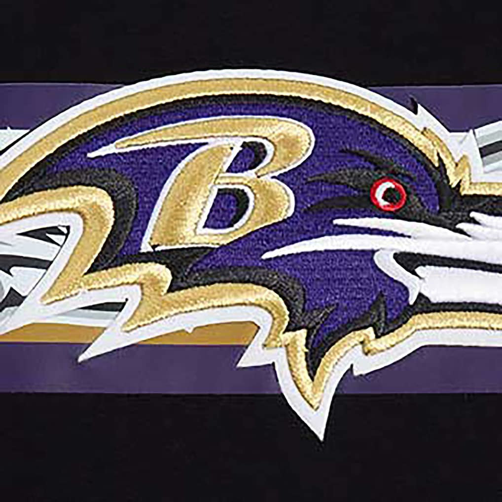 Baltimore Ravens Pro Standard Retro Striper T-Shirt Black - NFL