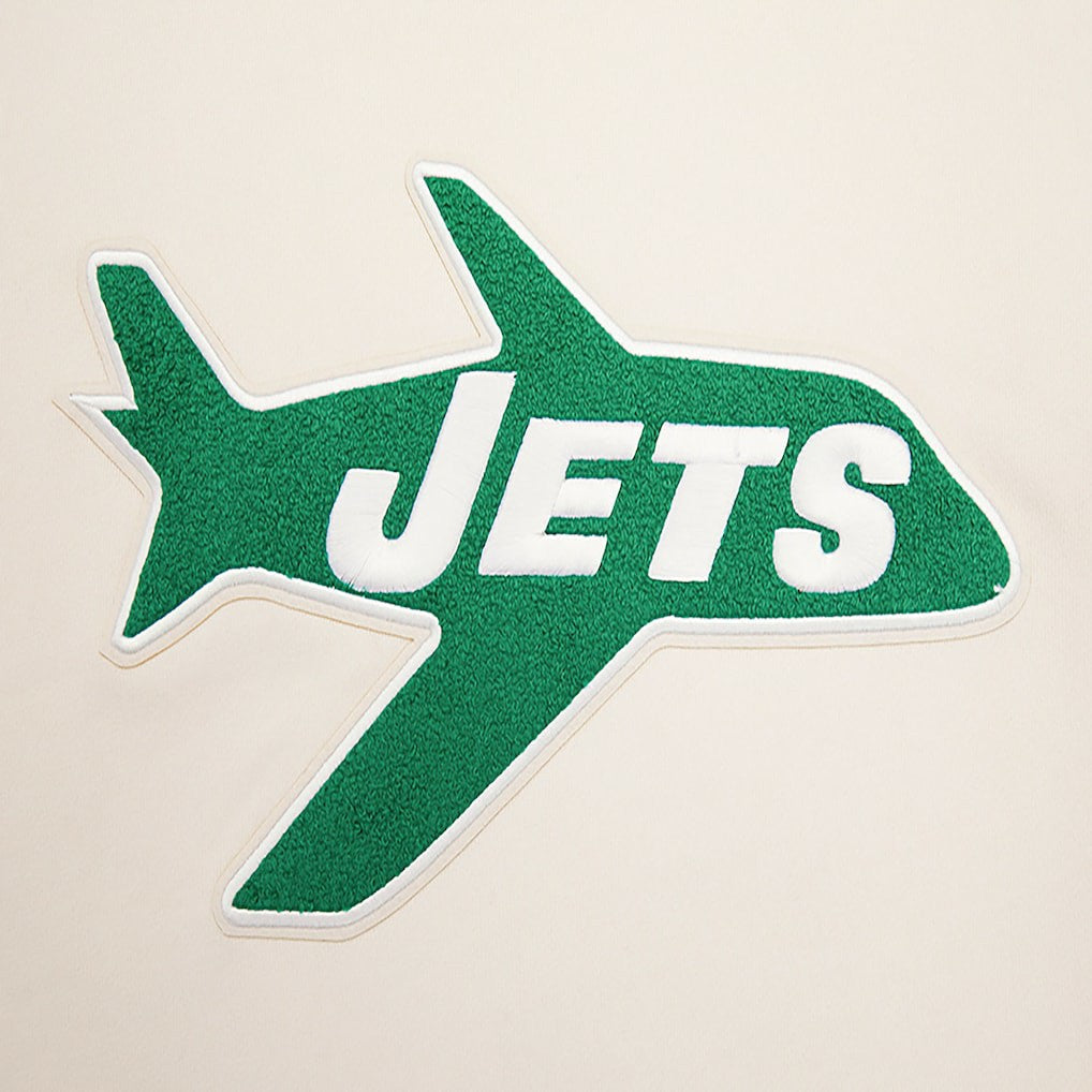 New York Jets Pro Standard Retro Classics Fleece Pullover Sweatshirt Cream - NFL