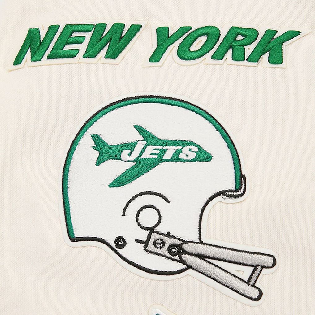 New York Jets Pro Standard Retro Classics Fleece Pullover Sweatshirt Cream - NFL