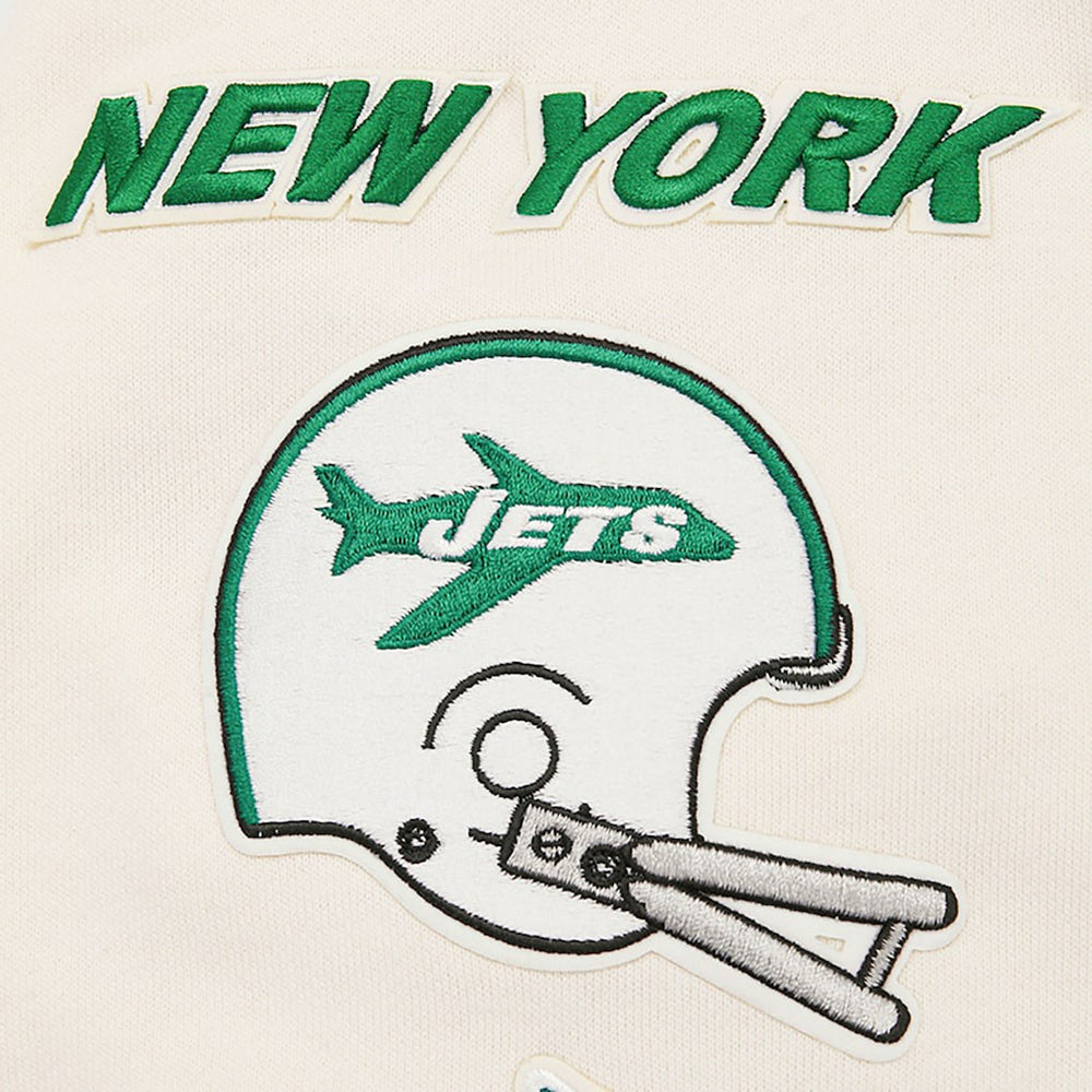 New York Jets Pro Standard Retro Classics Fleece Pullover Sweatshirt Cream - NFL