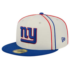 New York Giants New Era Soutache 59FIFTY Fitted Hat Cream - NFL
