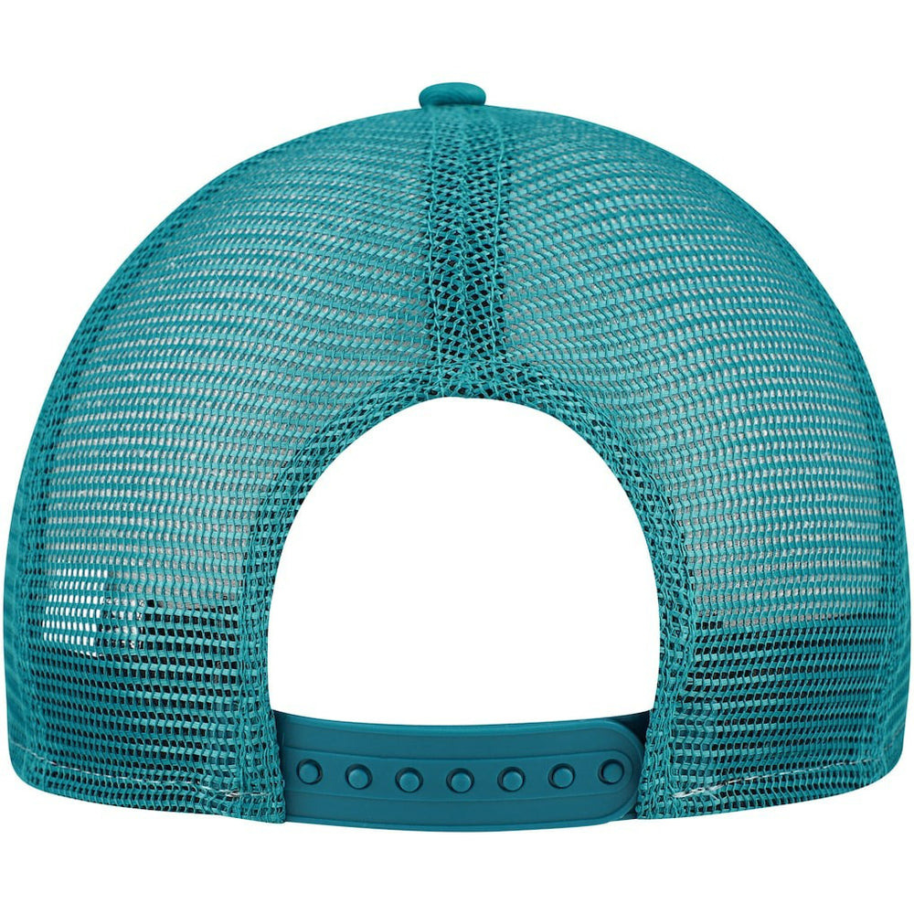 Jacksonville Jaguars New Era Half Stripe Trucker A-Frame 9FIFTY Snapback Hat Teal/Black - NFL
