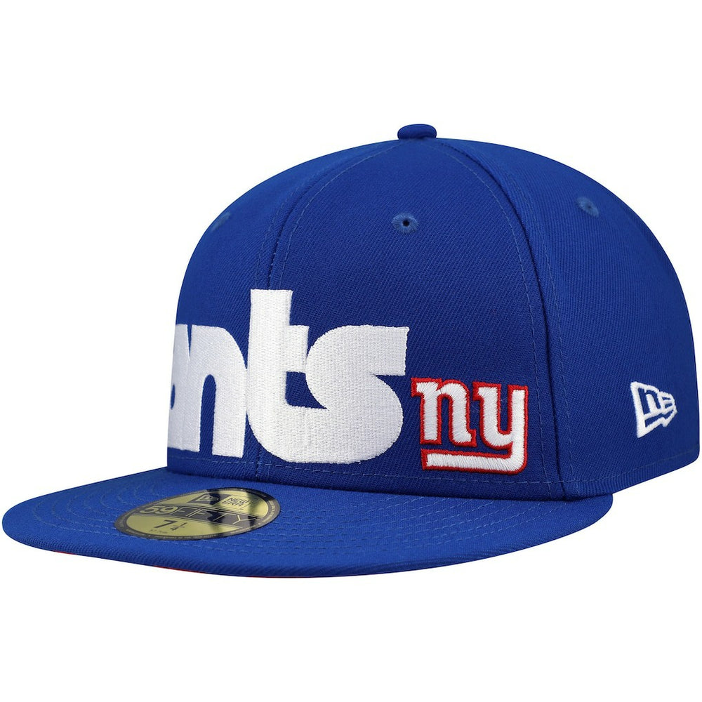 New York Giants New Era Checkered Undervisor 59FIFTY Fitted Hat Royal - NFL