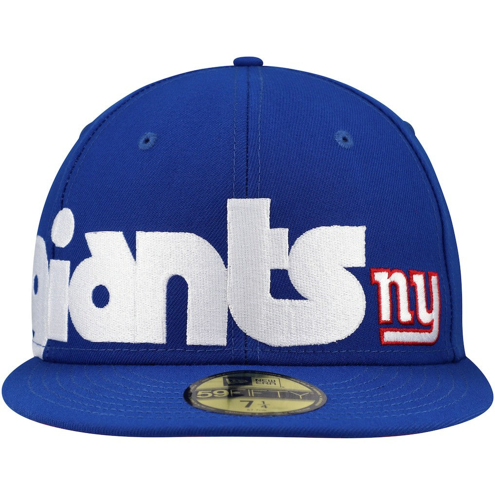 New York Giants New Era Checkered Undervisor 59FIFTY Fitted Hat Royal - NFL
