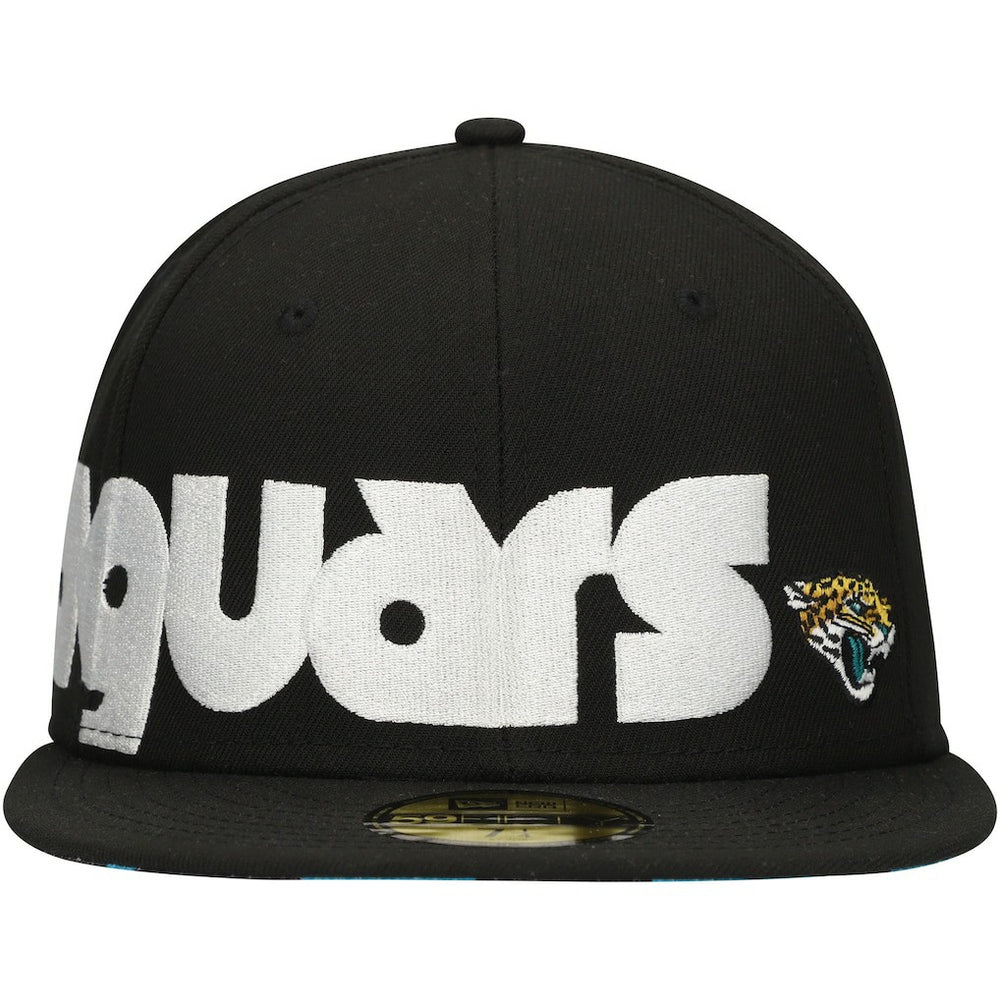 Jacksonville Jaguars New Era Checkered Undervisor 59FIFTY Fitted Hat Black - NFL