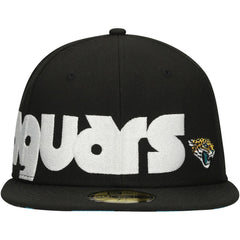 Jacksonville Jaguars New Era Checkered Undervisor 59FIFTY Fitted Hat Black - NFL