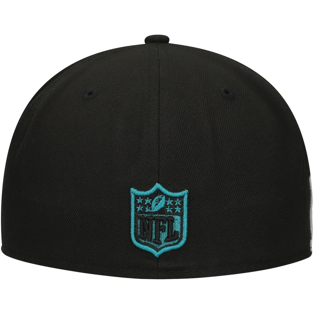 Jacksonville Jaguars New Era Checkered Undervisor 59FIFTY Fitted Hat Black - NFL