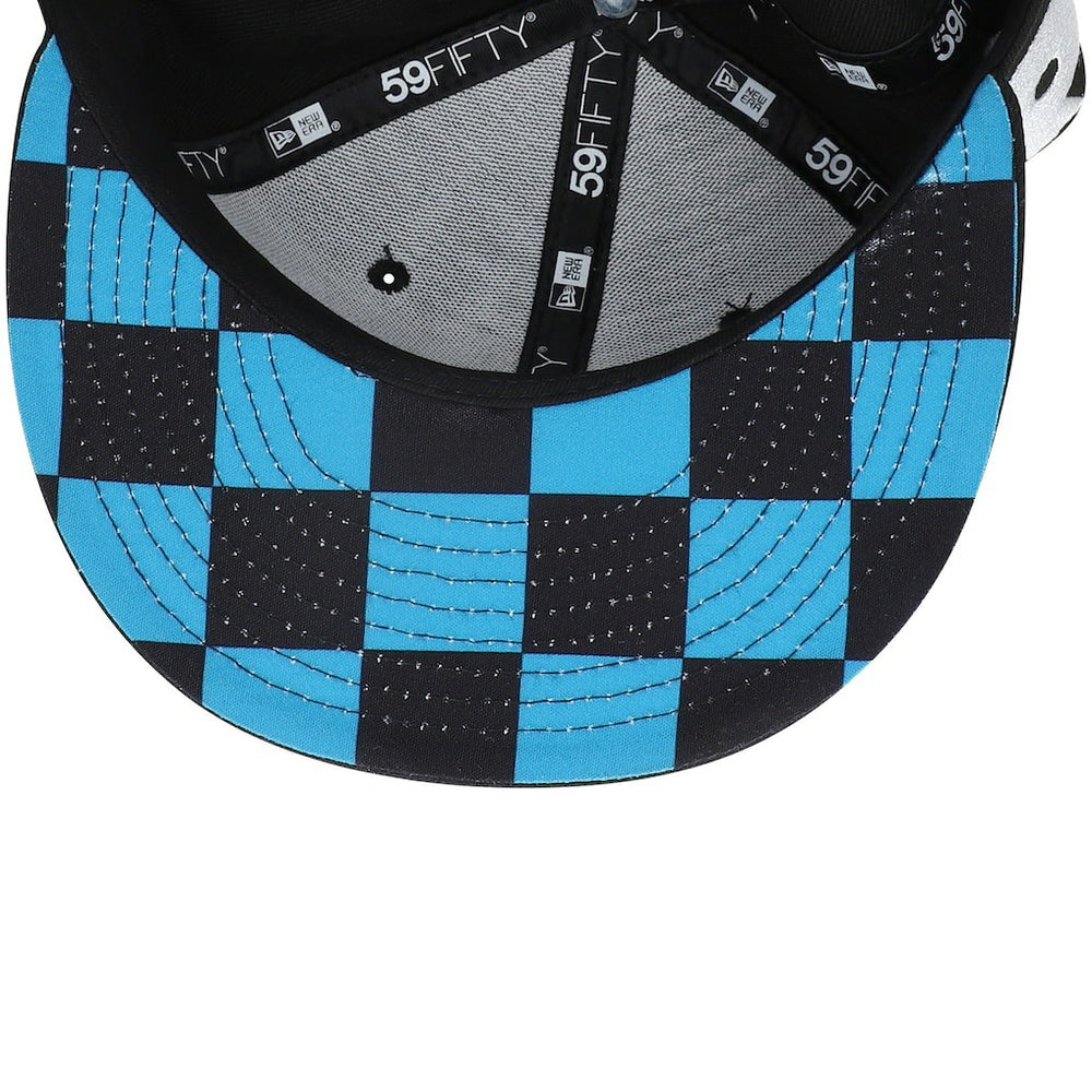 Jacksonville Jaguars New Era Checkered Undervisor 59FIFTY Fitted Hat Black - NFL