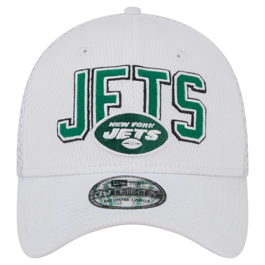 New York Jets New Era Breakers 39THIRTY Flex Hat White - NFL