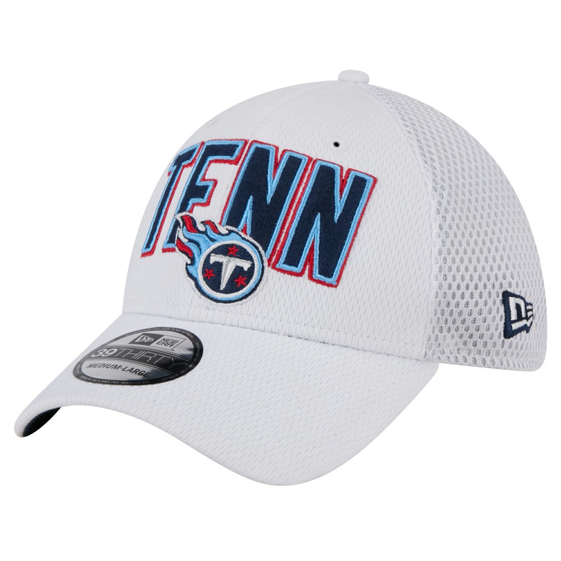 Tennessee Titans New Era Breakers 39THIRTY Flex Hat White - NFL