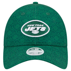 New York Jets New Era Women's Smiley 9TWENTY Adjustable Hat Green - NFL