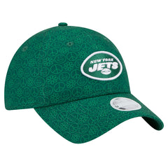 New York Jets New Era Women's Smiley 9TWENTY Adjustable Hat Green - NFL