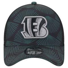 Cincinnati Bengals New Era Agave Trucker 9FORTY Adjustable Hat Black - NFL