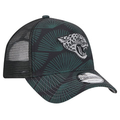 Jacksonville Jaguars New Era Agave Trucker 9FORTY Adjustable Hat Black - NFL