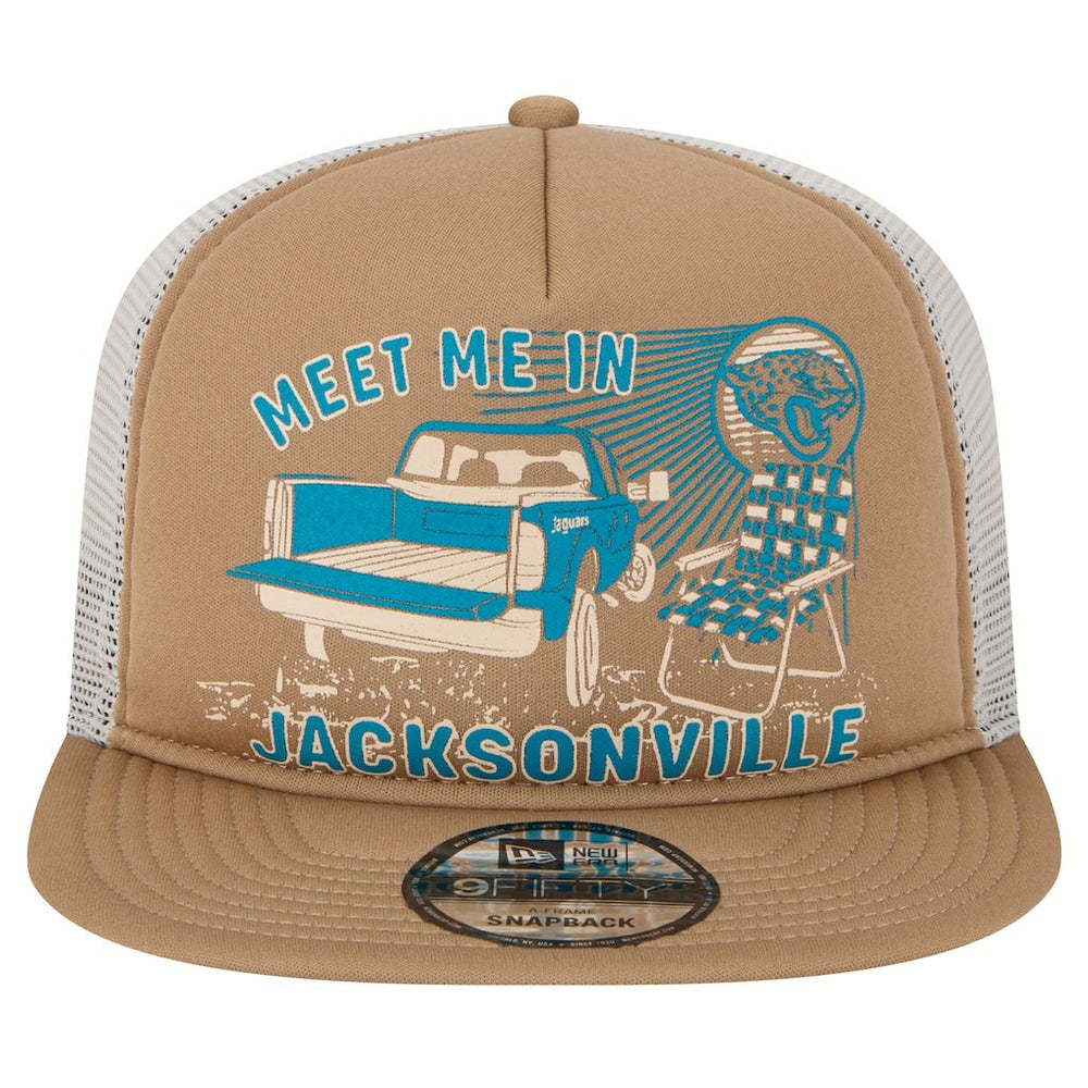 Jacksonville Jaguars New Era Meet Me 9FIFTY Snapback Hat Tan - NFL