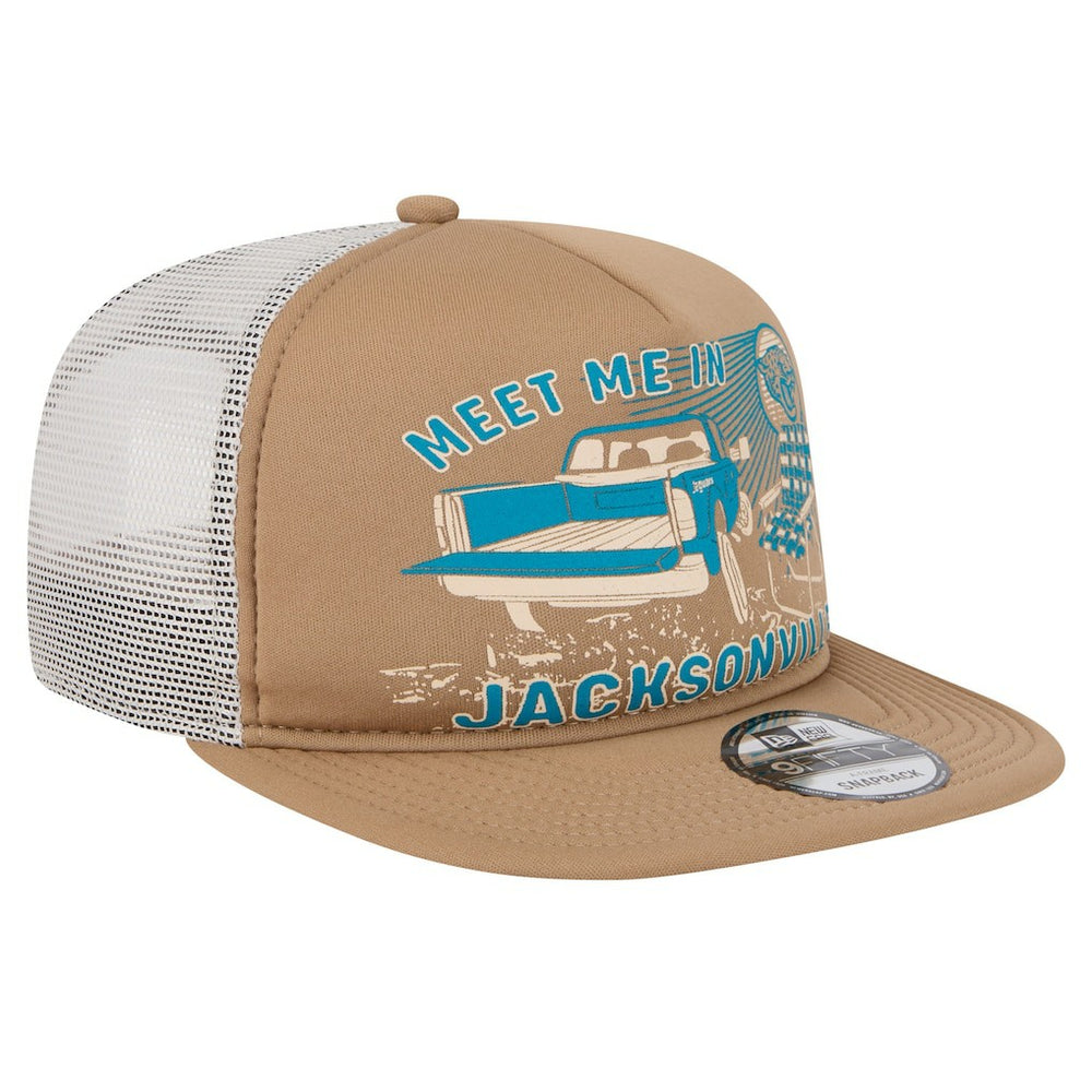 Jacksonville Jaguars New Era Meet Me 9FIFTY Snapback Hat Tan - NFL