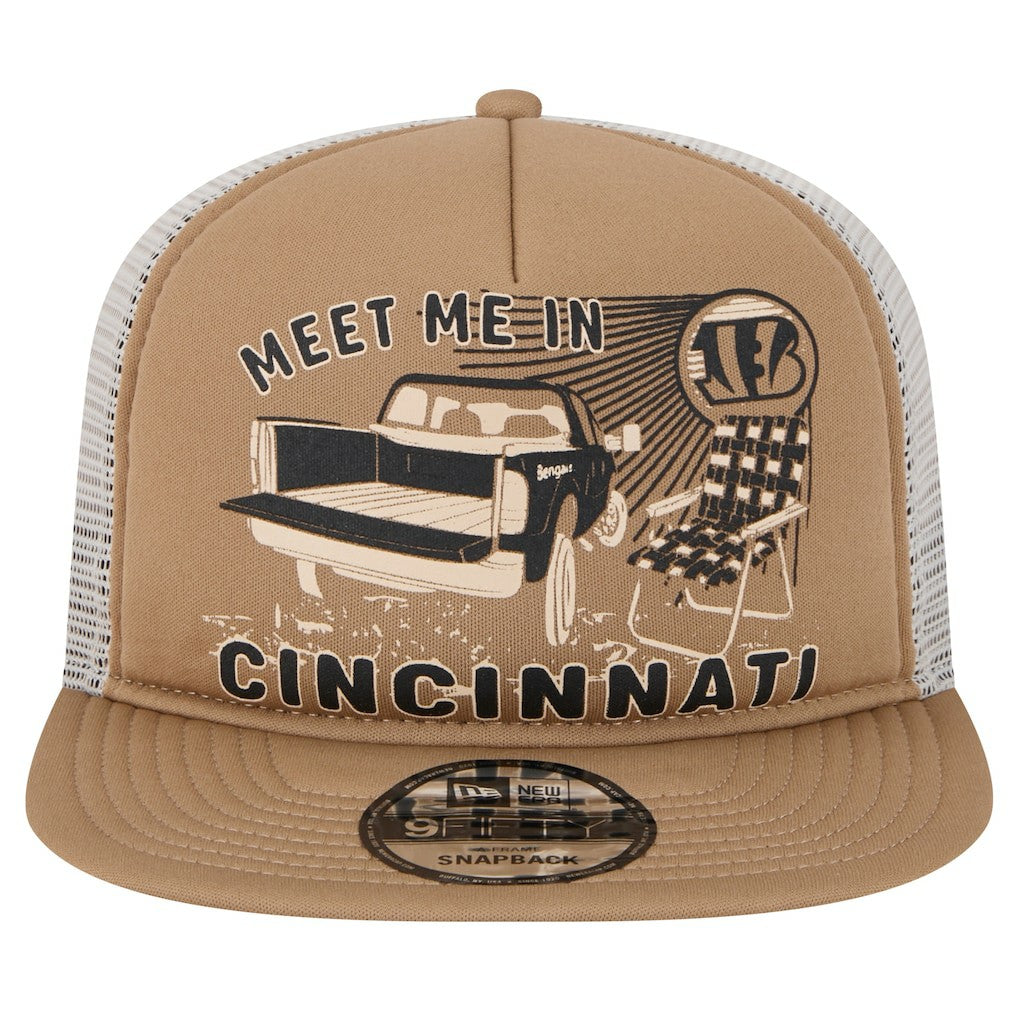 Cincinnati Bengals New Era Meet Me 9FIFTY Snapback Hat Tan - NFL