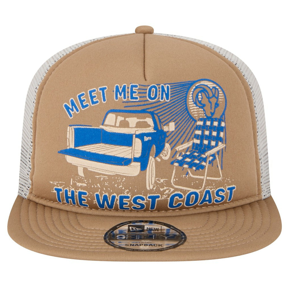 Los Angeles Rams New Era Meet Me 9FIFTY Snapback Hat Tan - NFL