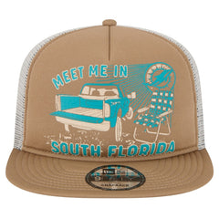 Miami Dolphins New Era Meet Me 9FIFTY Snapback Hat Tan - NFL
