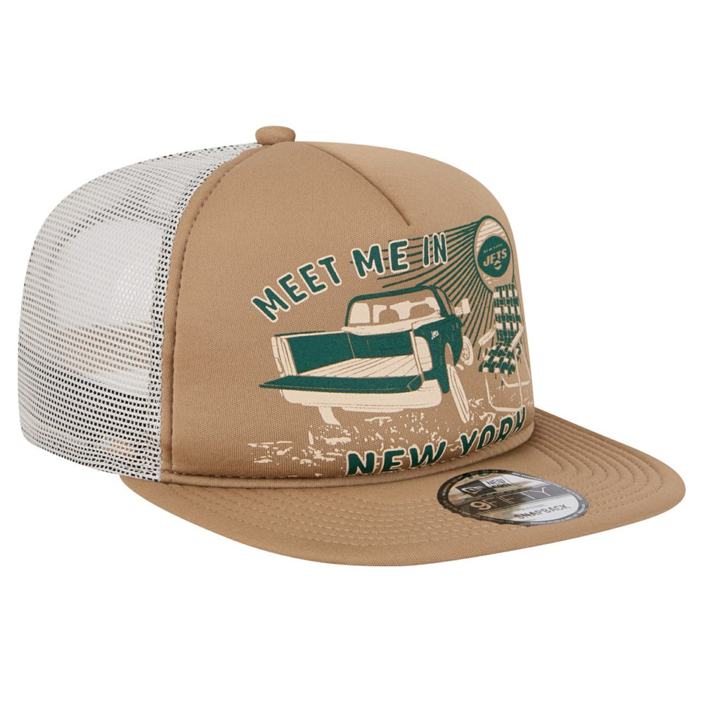 New York Jets New Era Meet Me 9FIFTY Snapback Hat Tan - NFL